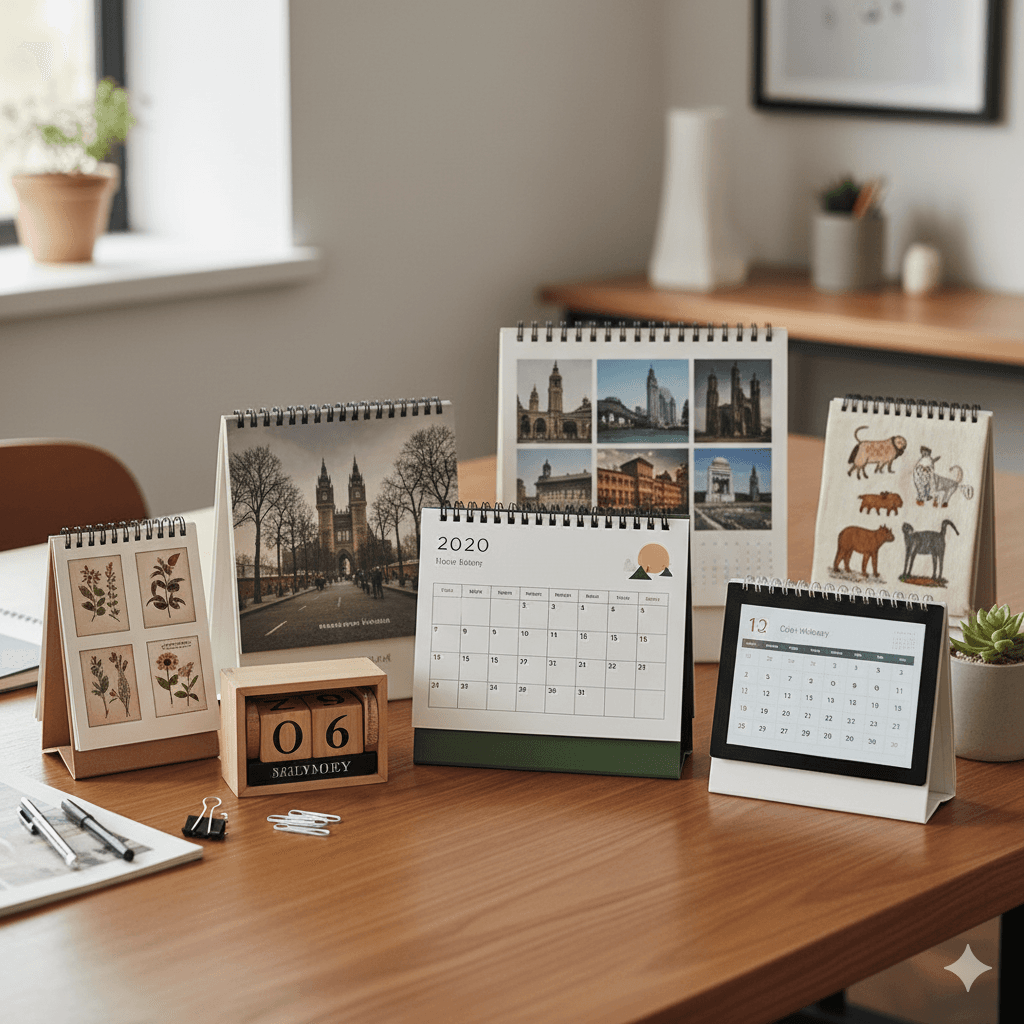 Custom table and wall calendars
